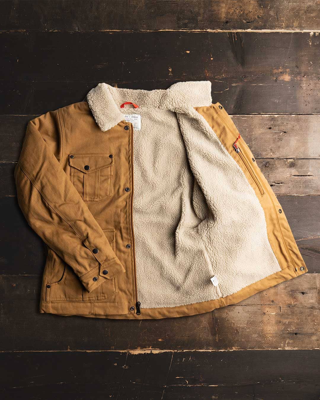 Smith + Rogue Women's Original Canvas Sherpa Chore Coat