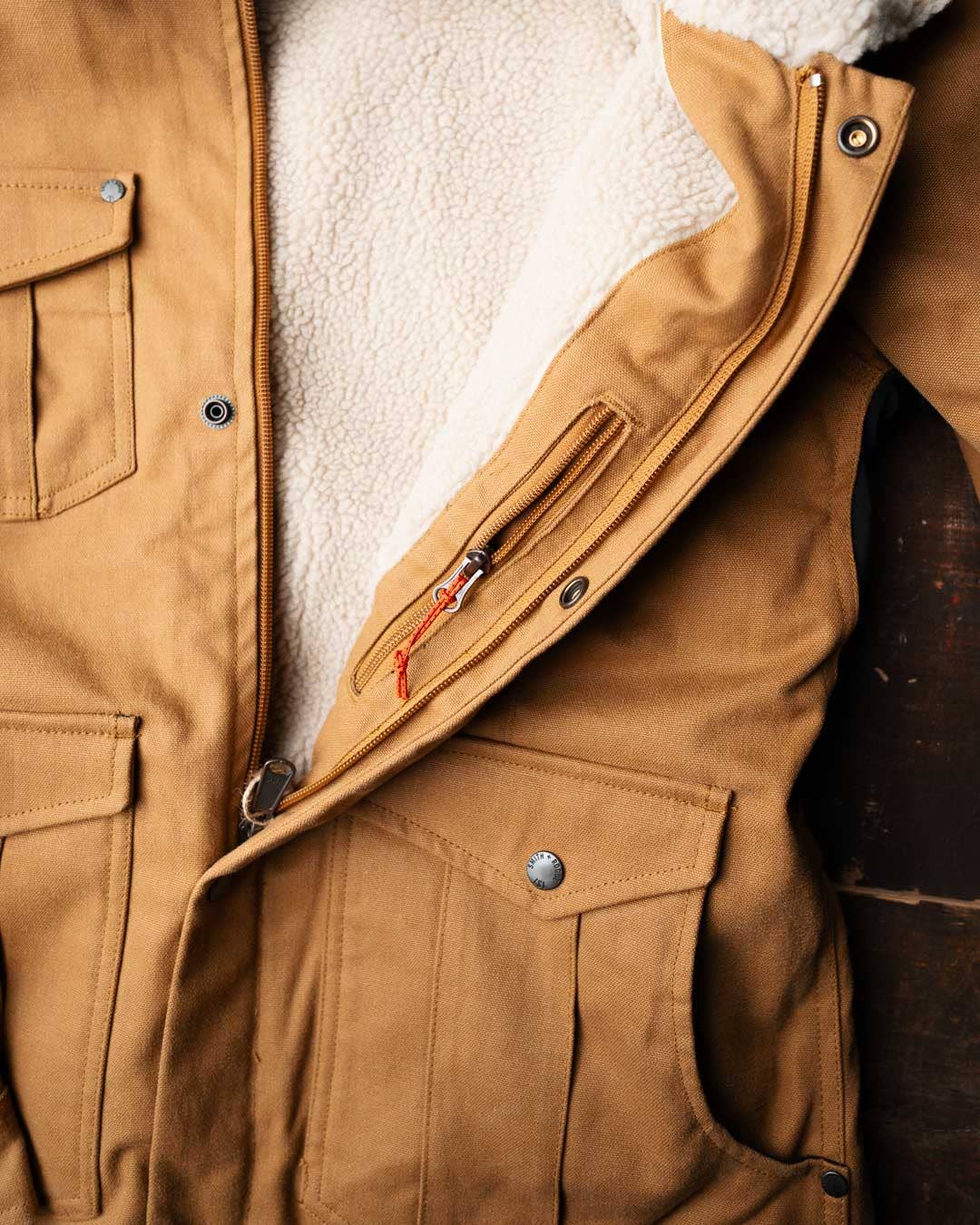 Smith + Rogue Women's Original Canvas Sherpa Chore Coat