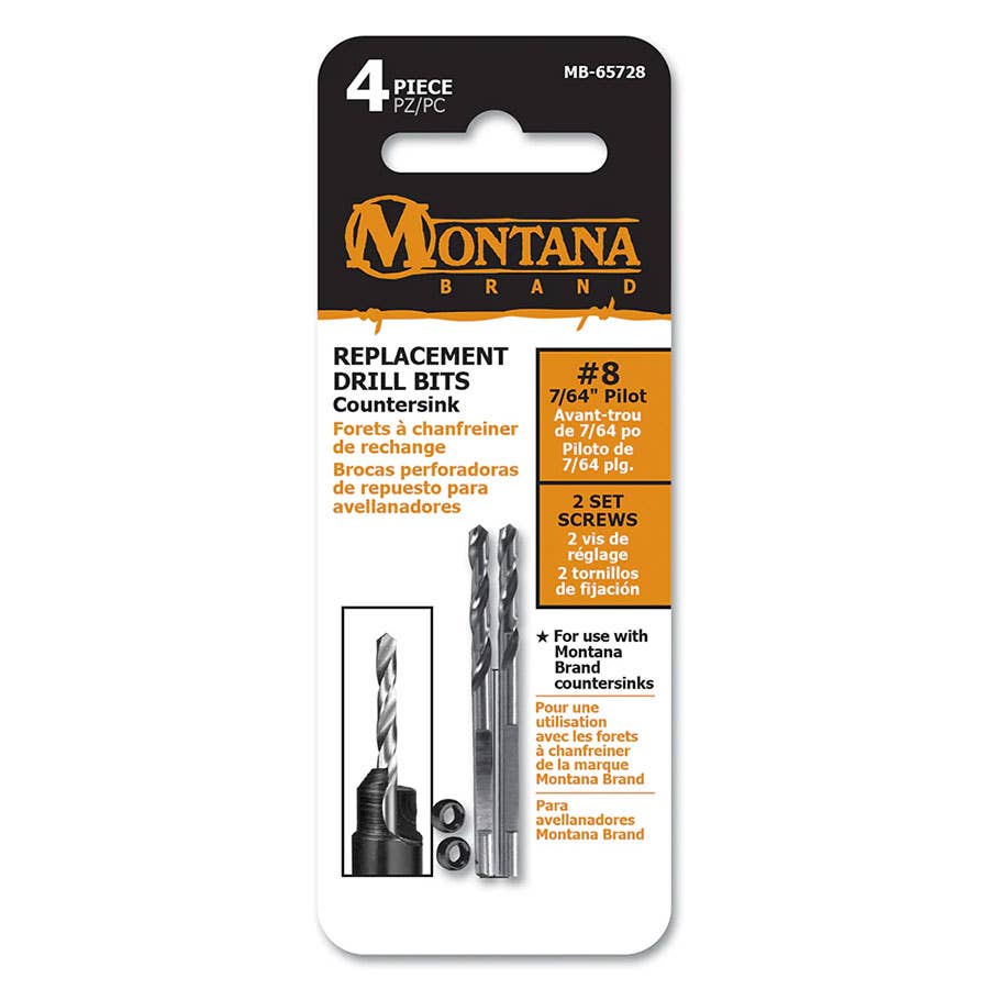Montana Brand Replacement Countersink Drill Bits