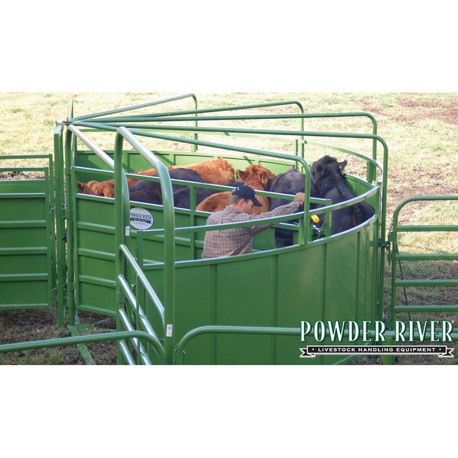 Powder River Cattleman's Cattle Chute Sweep Tub 30'