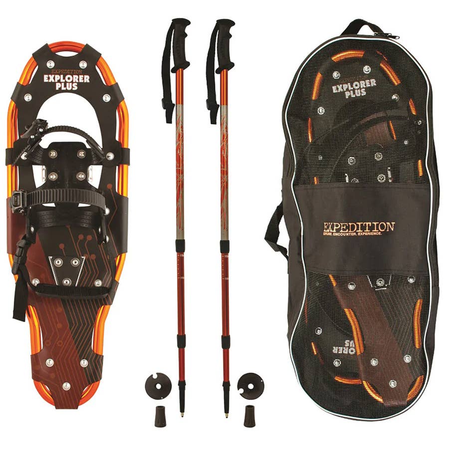 Cascade Mountain Tech Explorer Plus Snowshoe Kit