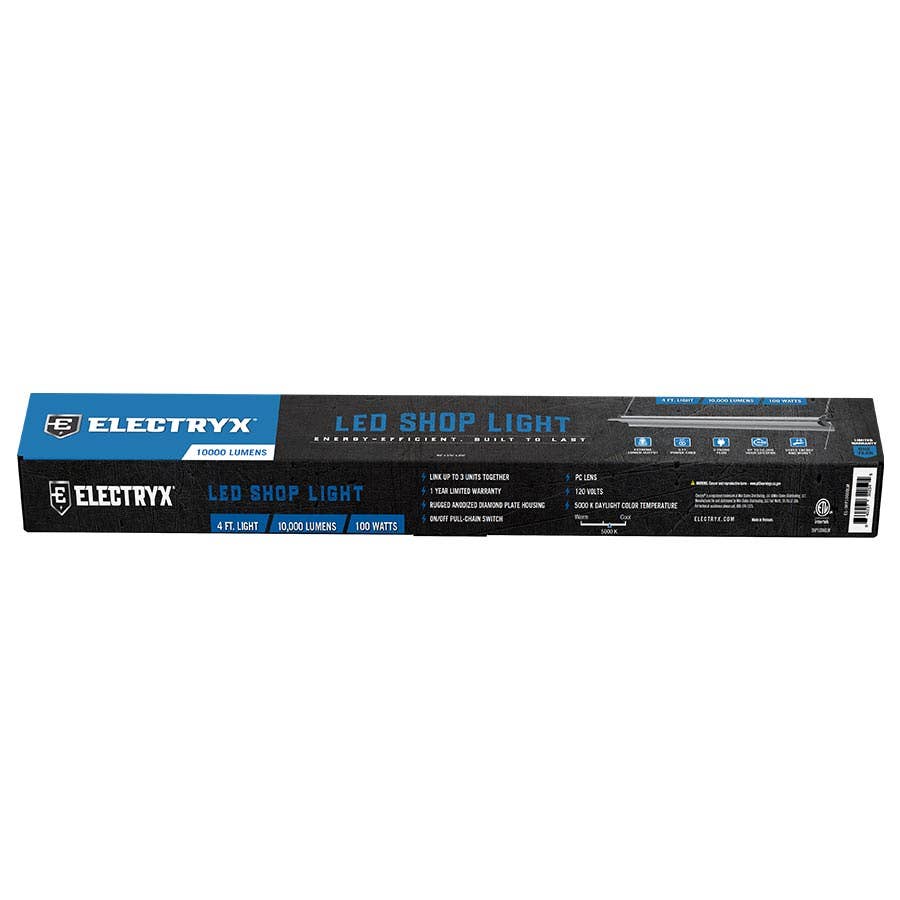 The Electryx® 4 ft. 10,000 Lumens LED Shop Light provides extreme lumen