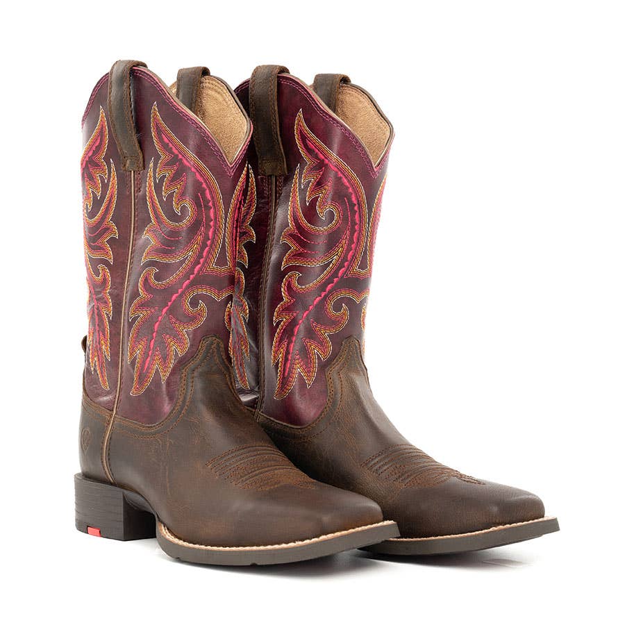 Ariat Women's Round Up Back Zip Square Toe 11