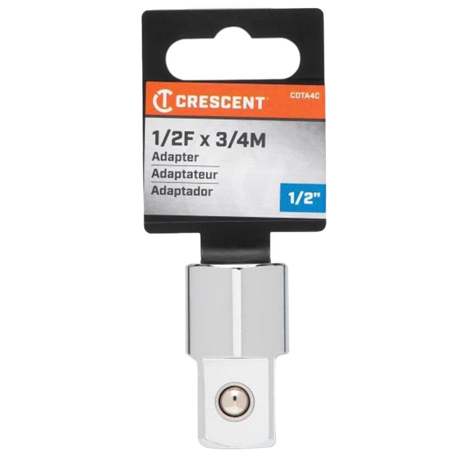 Crescent 1/2 To 3/8 Drive Adapter - CDTA3C Chrome Alloy Steel