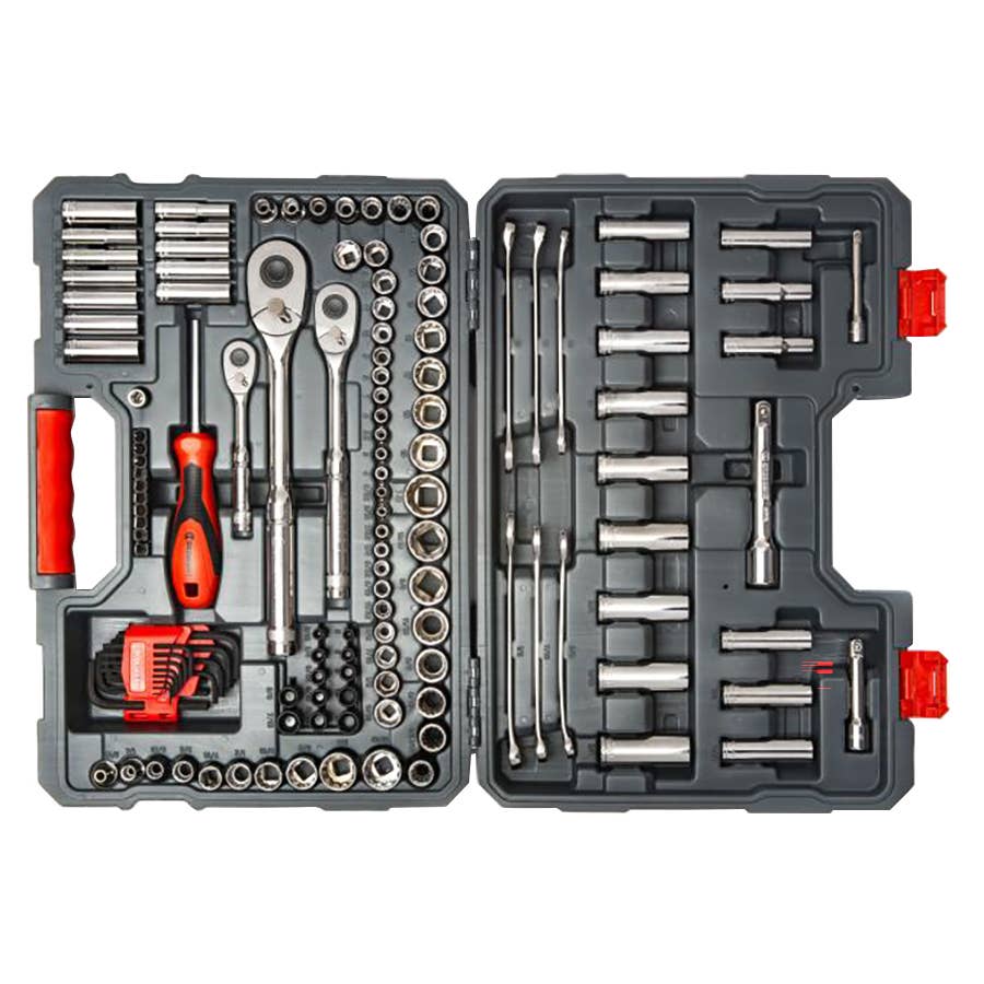 Crescent 142 pcs 1/4", 3/8" & 1/2" Drive 6 & 12 Pt. Combination SAE