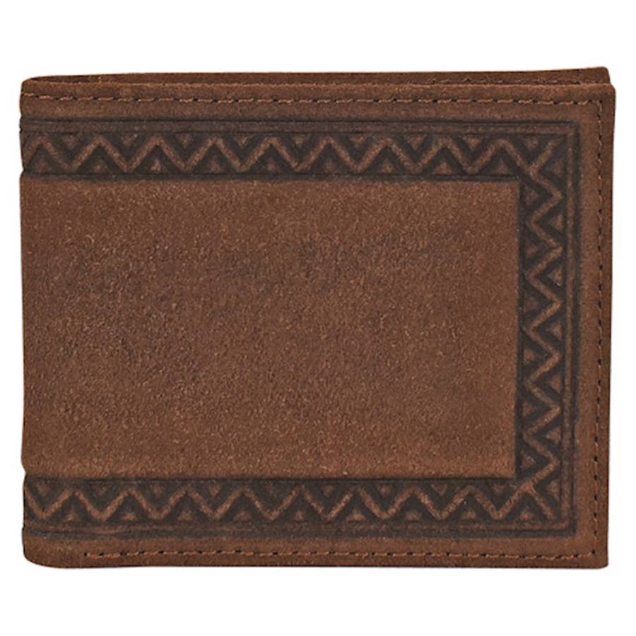 Justin Men's Rodeo Roughout Leather Slim Wallet