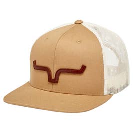 Kimes Ranch Unisex ATG Leather Logo Trucker Cap