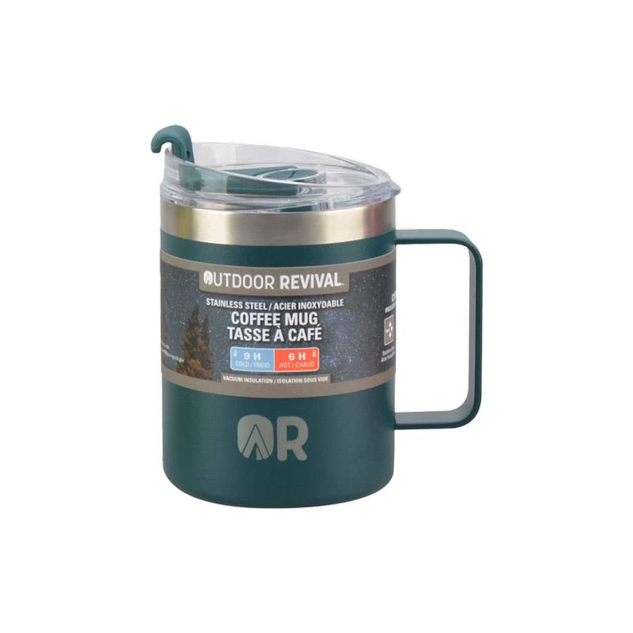 Outdoor Revival Coffee Mug Teal Blue 12 oz