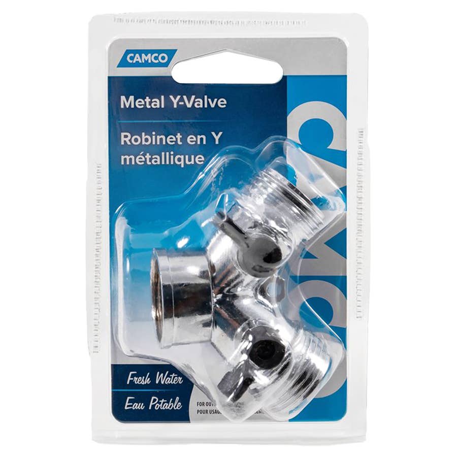 Camco Fresh Water Hose YValve Metal