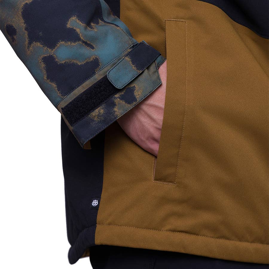 GOOBODY ジップアップジャケット ブラウン ベルベット風 ロシア b166 686 Men's Geo Jacket