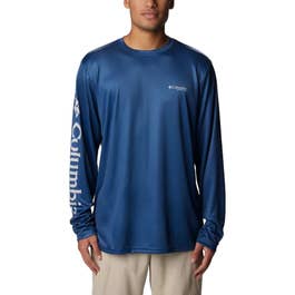 Camisa De Pesca Columbia PFG Carey Chen Manga Larga - Protección Solar UPF 50 Para Hombre