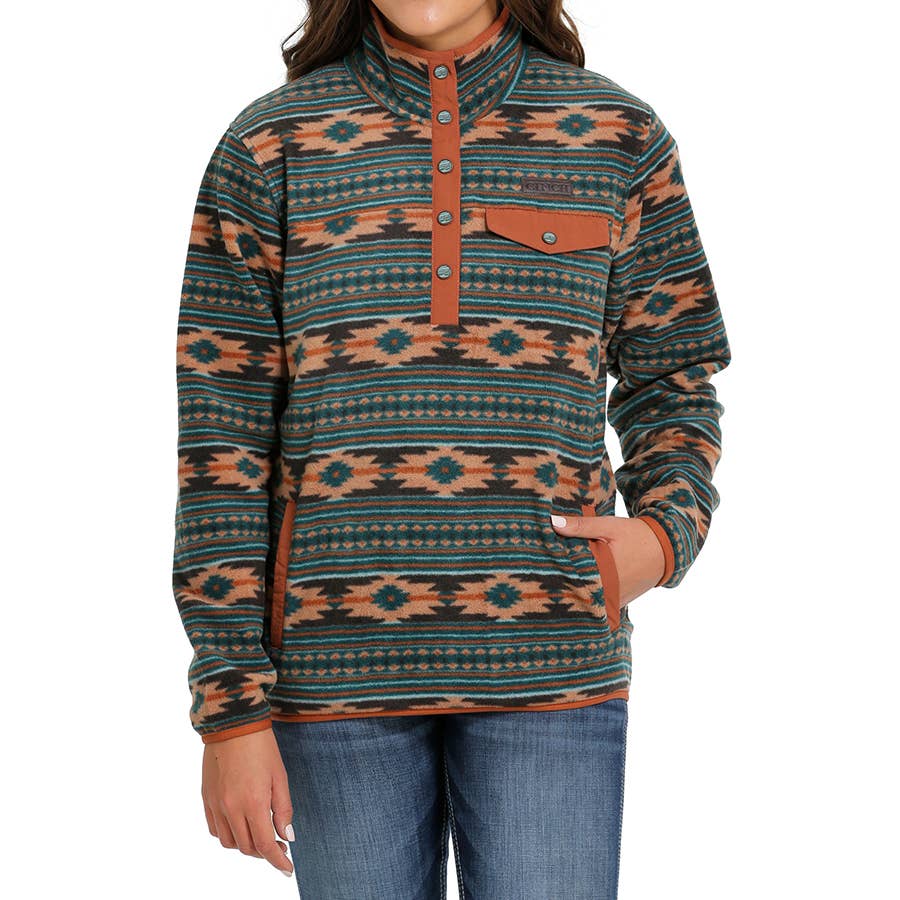 アメカジ Panhandle Men's Aztec Jacquard Full Zip Jacket in Brown - Coats