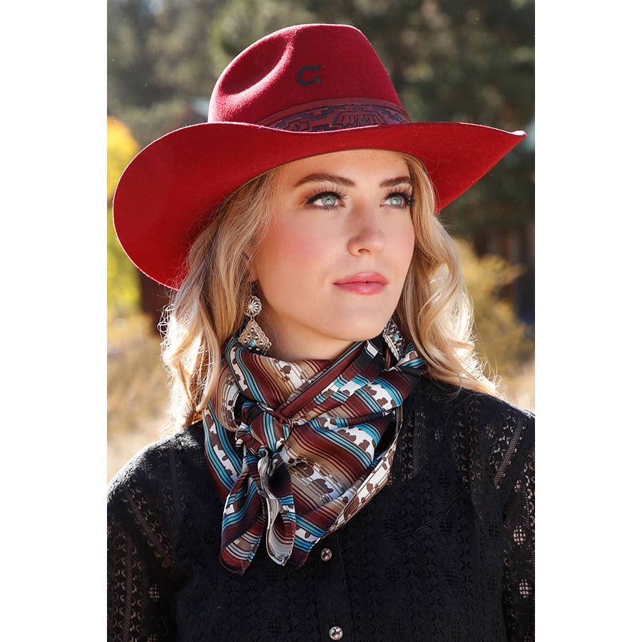 Cruel Women's Wild Rag Western Print Scarf