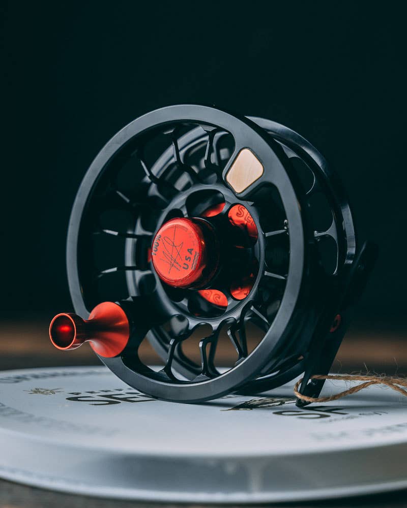 Seigler Seigler SF (Small Fly) Lever Drag Fly Reel - Black/Red