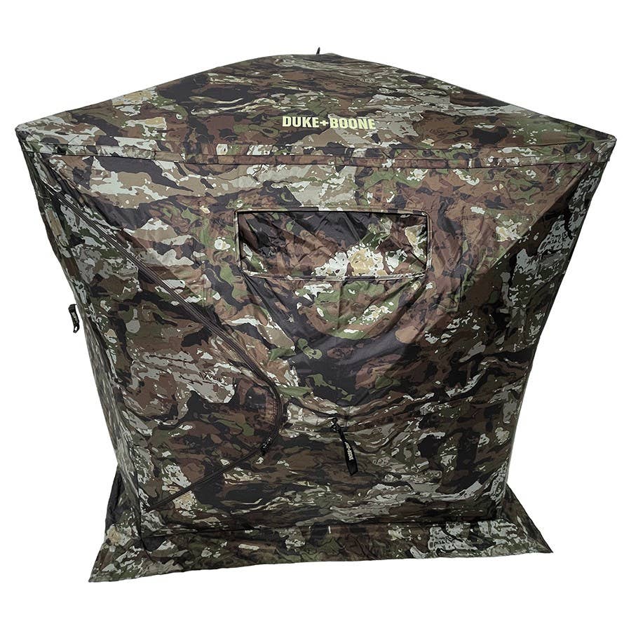 Duke + Boone 3-Man 6 Panel Ground Blind with Veil