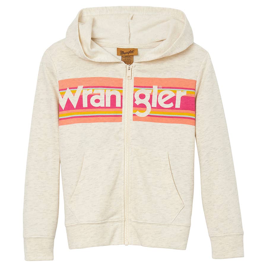 Wrangler Sudadera Con Capucha Blanca Retro Clásica Para Mujer