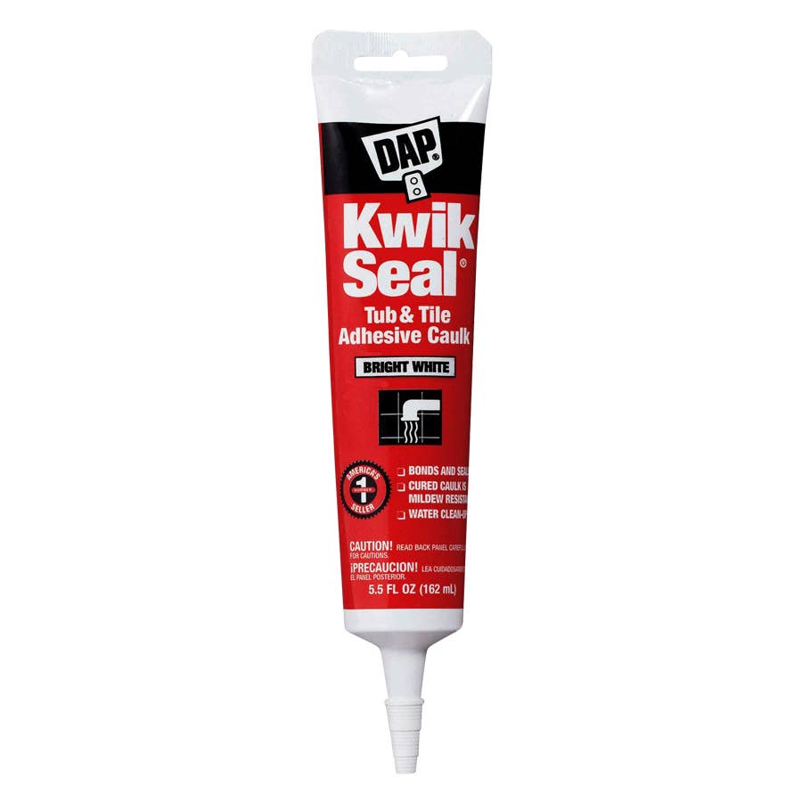 DAP Kwik Seal Kitchen & Bath Adhesive Caulk 5.5 oz