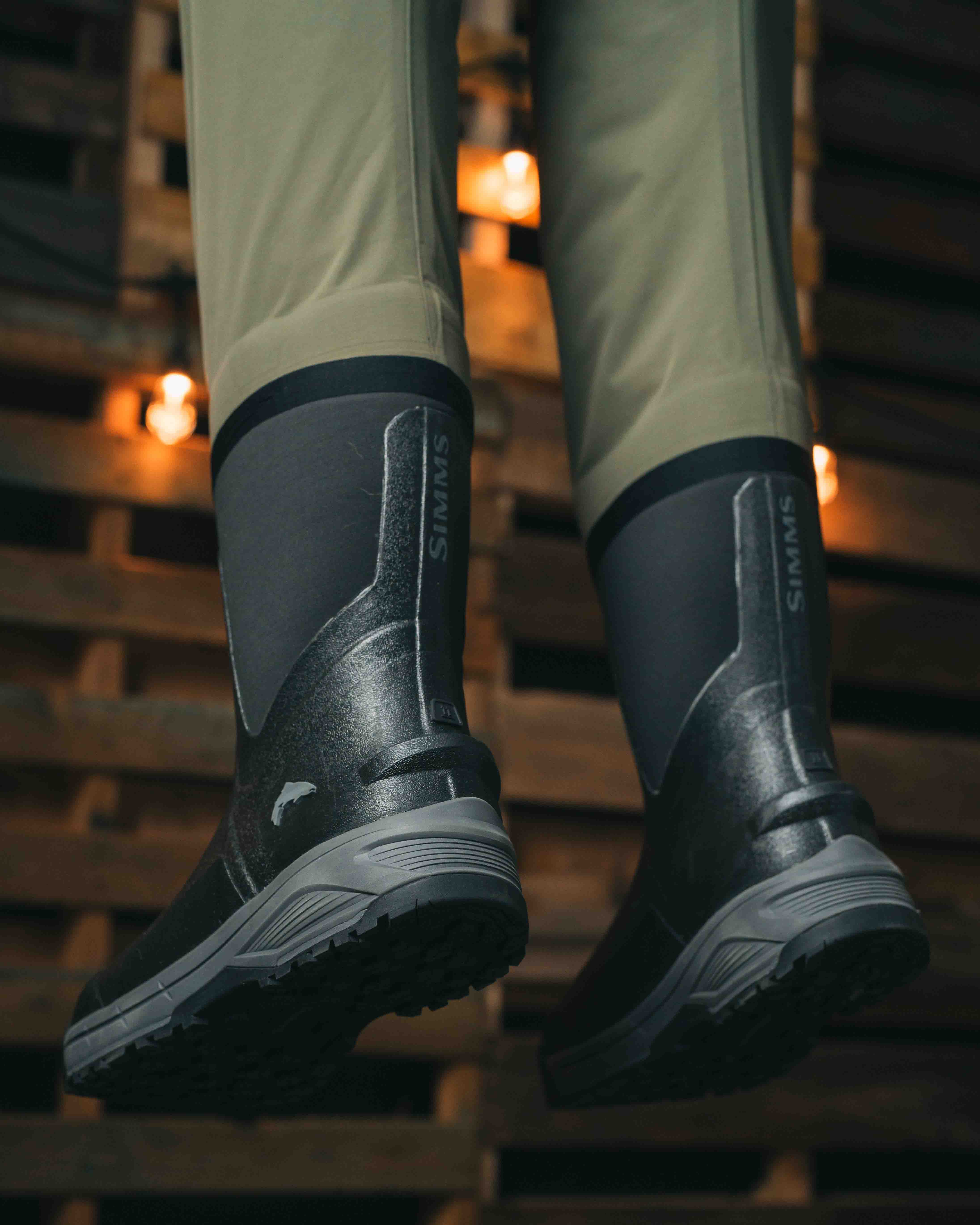 Simms Men's Freestone Z Rubber Bootfoot Waders
