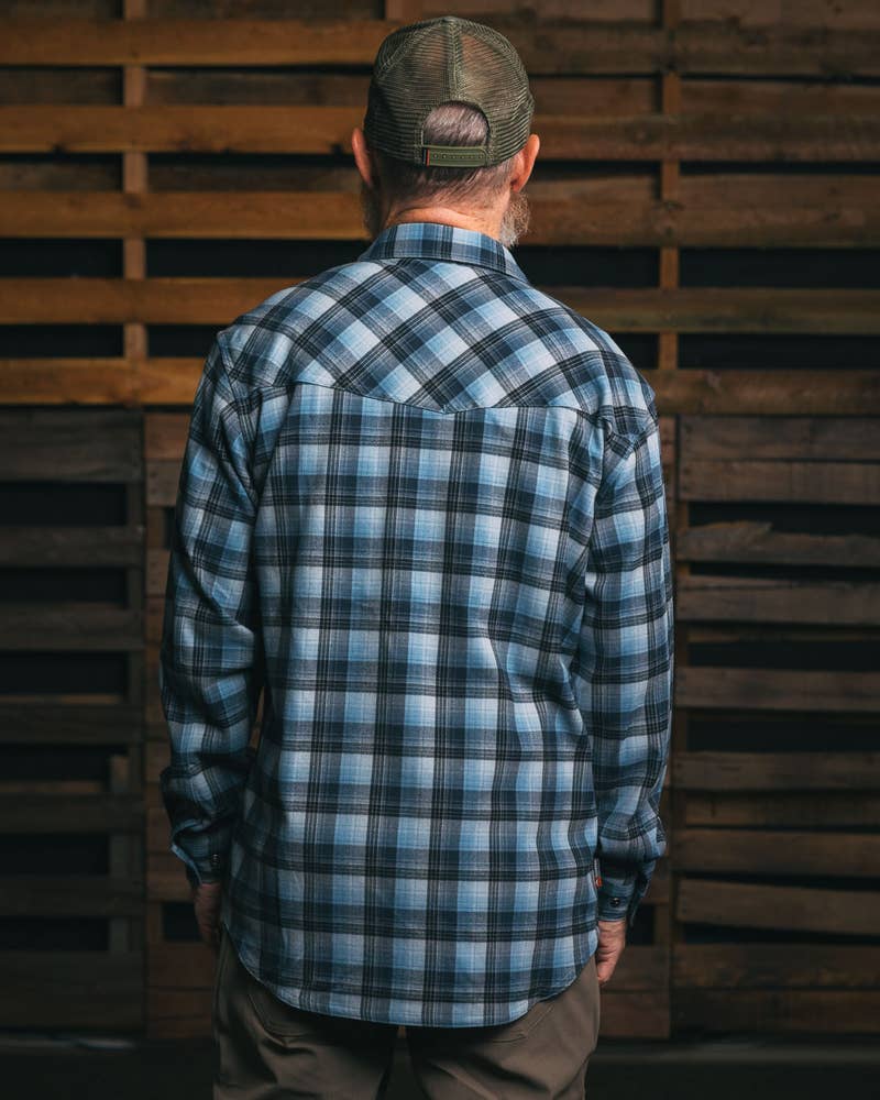 Simms Men's M's Shoal Flannel Shirt – 52% Cotton, 48% Polyester Blend