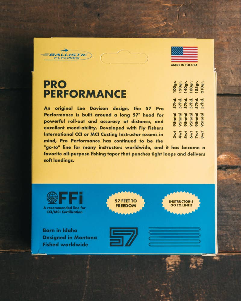 Ballistic 57 Pro Performance Fly Line