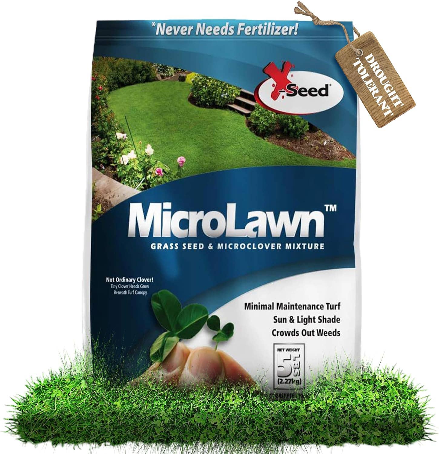 X-Seed MicroLawn Grass Seed Mix 5 lb | North 40 Outfitters