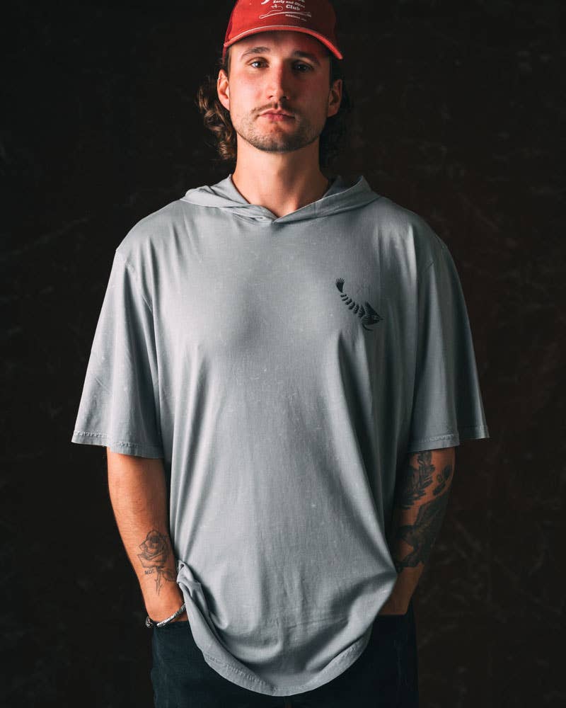 Fly Project Men's Short Sleeve Esox Pike Hoodie