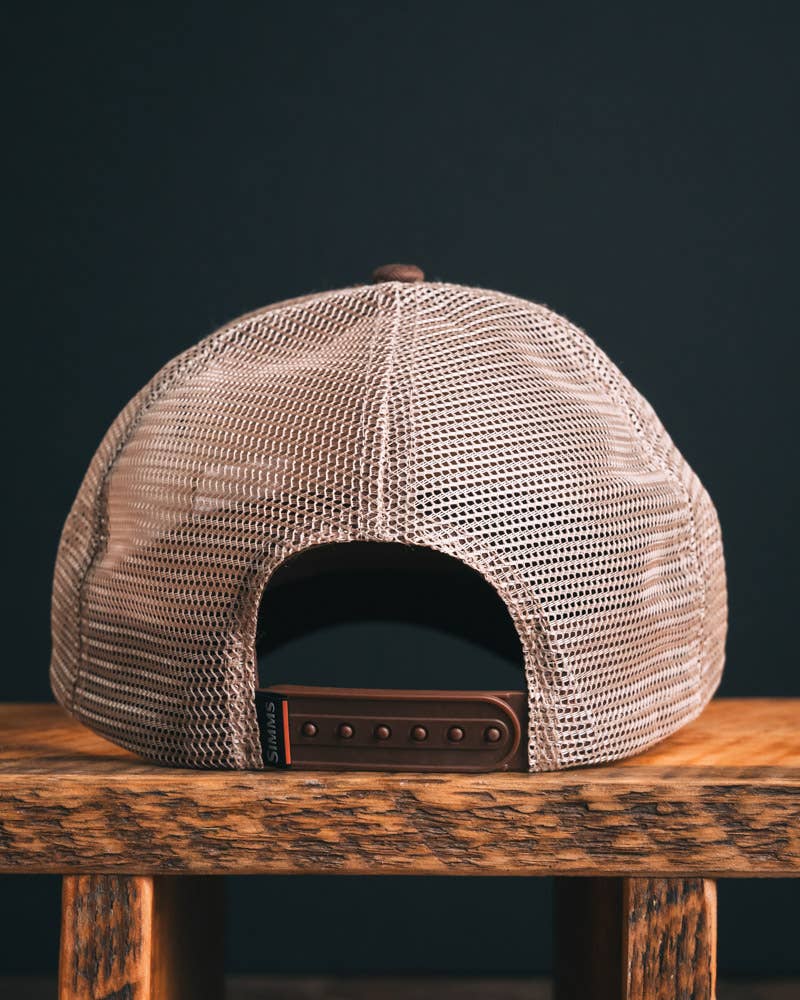 Simms Unisex Double Haul Icon Trucker Hat - Chestnut - One Size