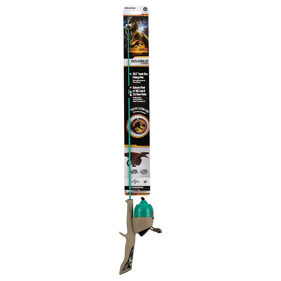 Kid Casters Jurassic World No Tangle Combo Rod & Reel Kit