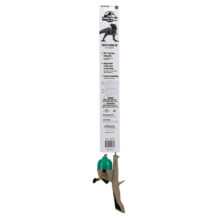 Kid Casters Jurassic World No Tangle Combo Rod & Reel Kit