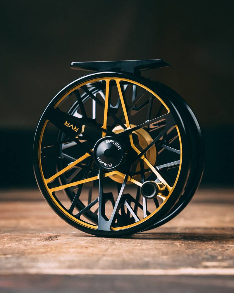 bauer fly reel mxp1 Bauer RVR Fly Reel 6/7 / Black/Gold