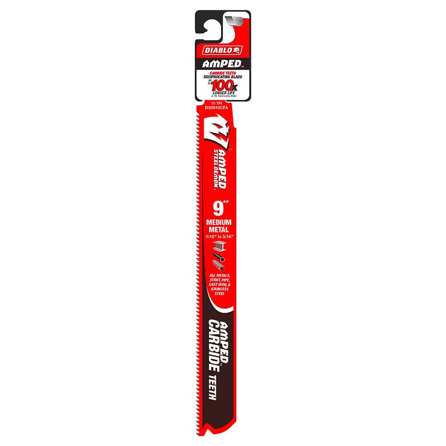 Diablo Steel Demon 6-Inch 8 TPI Carbide Tipped Reciprocating Saw Blade For Thick Metal Cutting 10 Pack