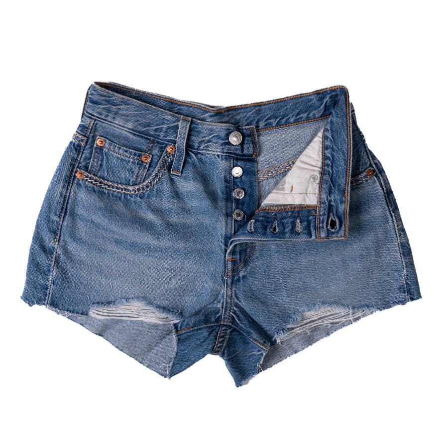 Fine Weather Levi High Waisted Jean Shorts Levi's High Rise Loose