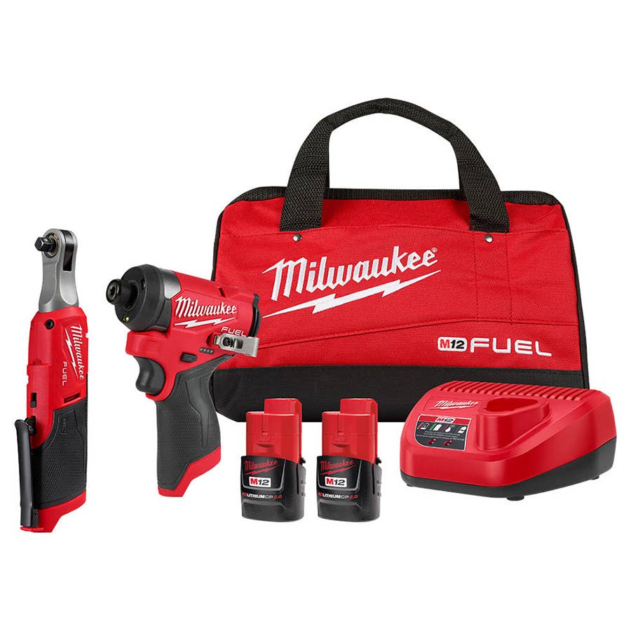 Milwaukee M12 FUEL Impact Driver   Ratchet Kit