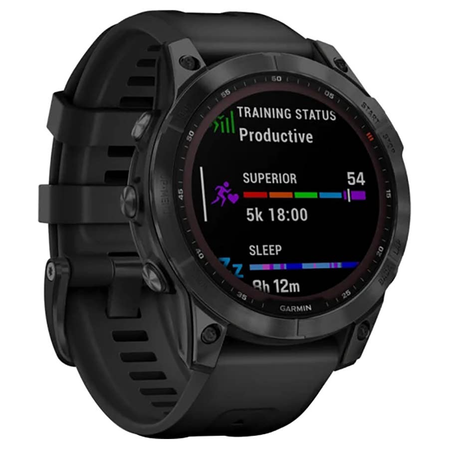 Garmin Fenix® Sapphire Solar Edition Adventure Watch 47mm Black DLC  Titanium