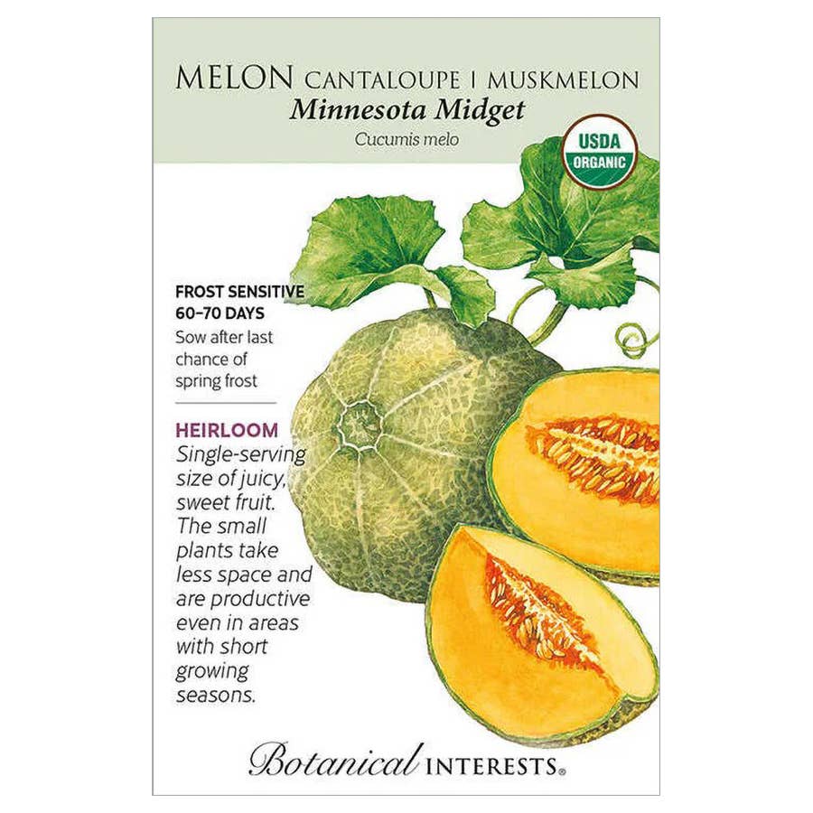 Botanical Interests Minnesota Midget Cantaloupe Seeds - Thumbnail 5