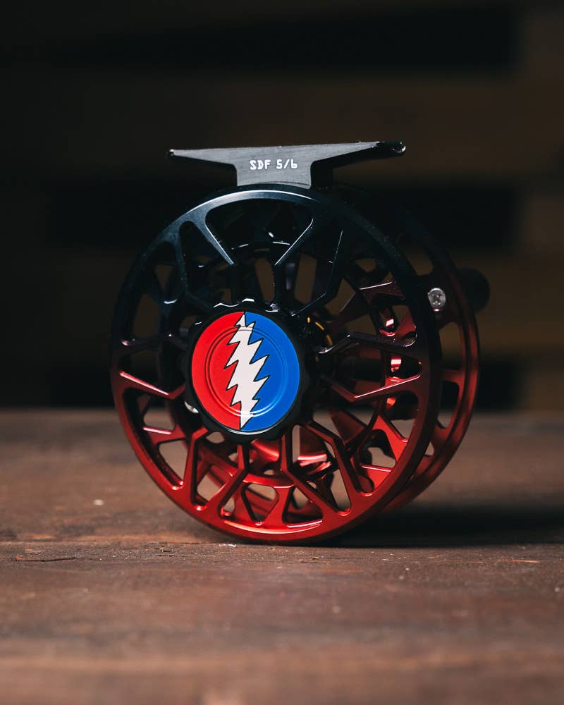 abel sd fly reels Abel Reels SDF - Red Rock Fade/Grateful Dead