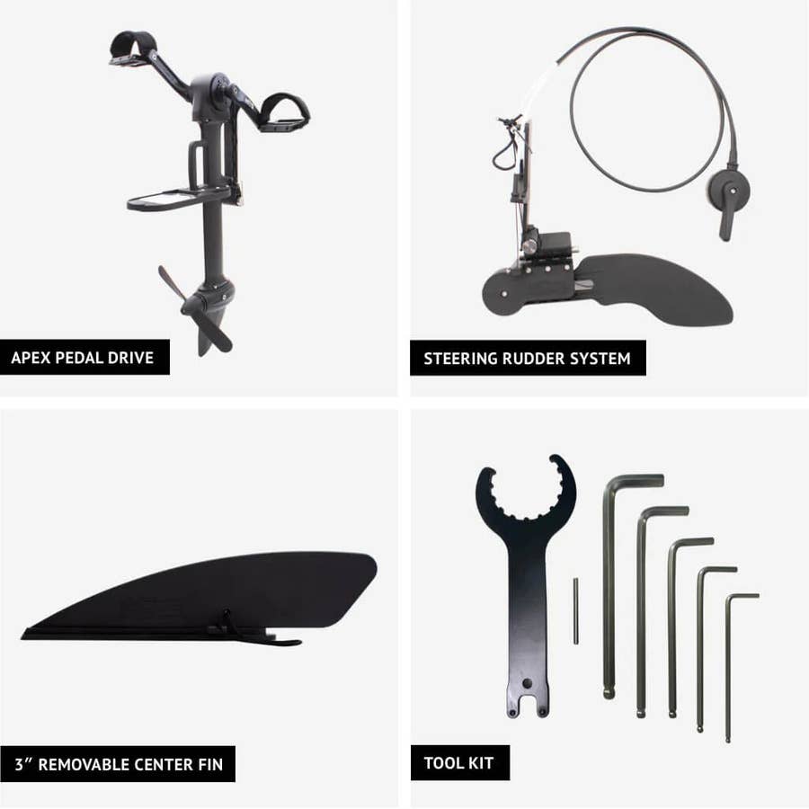 BOTE APEX Pedal Drive with Rudder System