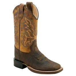 Old West - Boy's Square Toe Zipper Boots main image 0