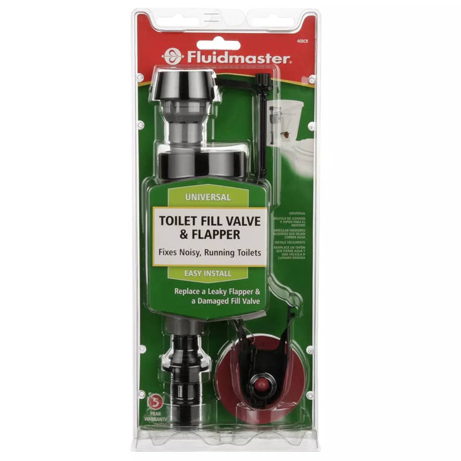 Fluidmaster Ballcock 400CRP14 Toilet Fill Valve and Flapper Repair Kit