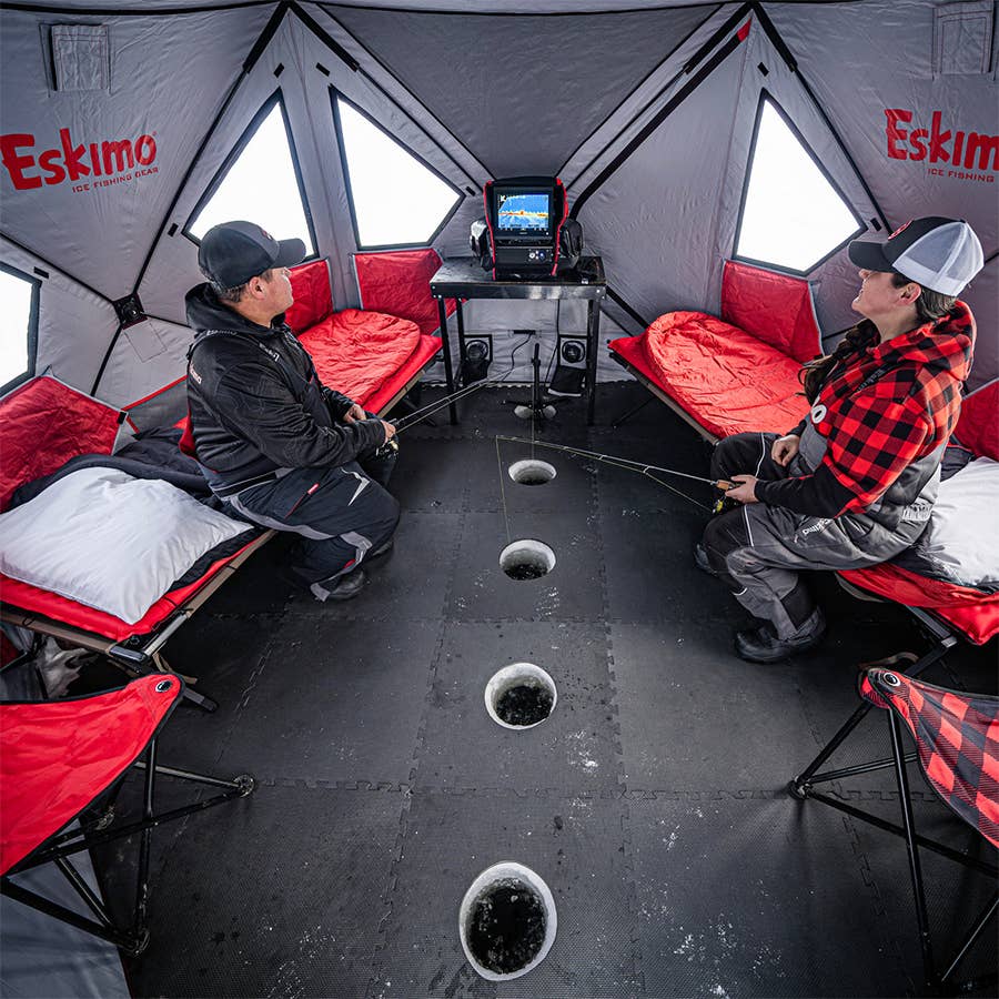 eskimo ice fishing tent accessories Eskimo Outbreak 650XDP Ice Fishing Shelter - 5-7 Person