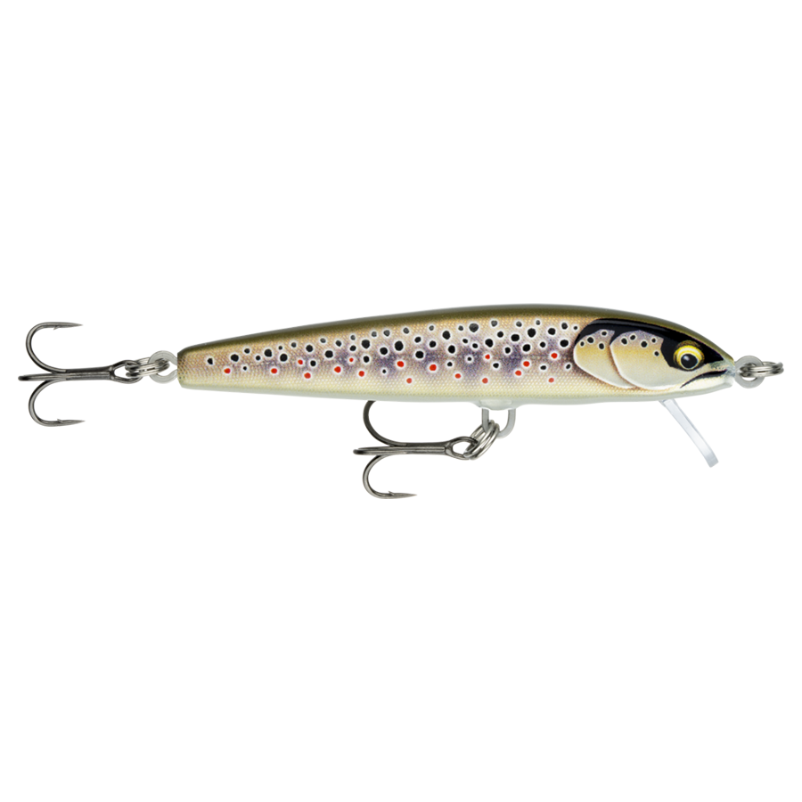 brown trout rapala lure FINLAND ORIGINAL FLOATING 18 (F-18) Fishing the Countdown can get you to them consistently Rebel Tracdown Minnow Fishing Lure