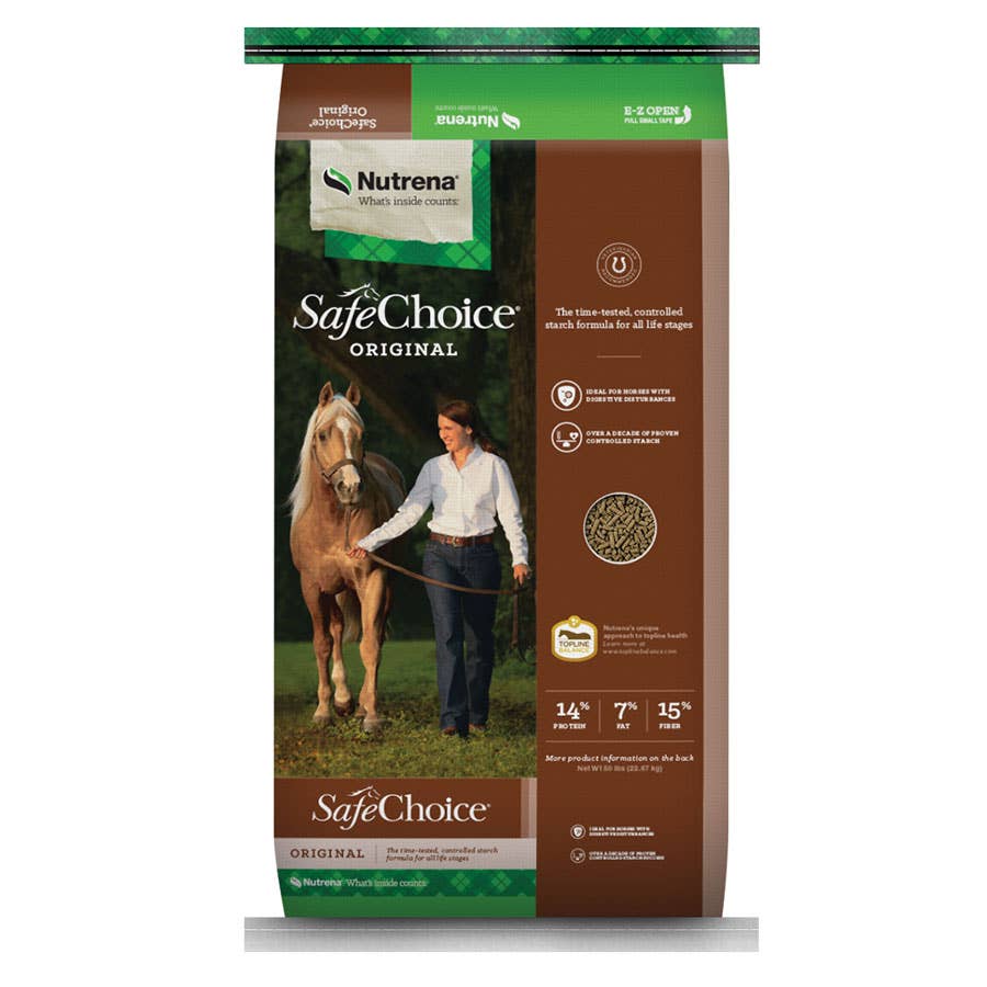 Nutrena SafeChoice Original Horse Feed 50 Lb.