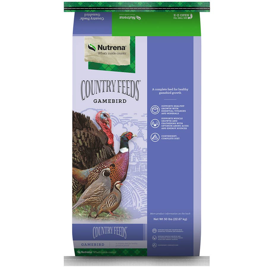 Nutrena Country Feeds Gamebird & Turkey Grower 21 Pellet 50 lb