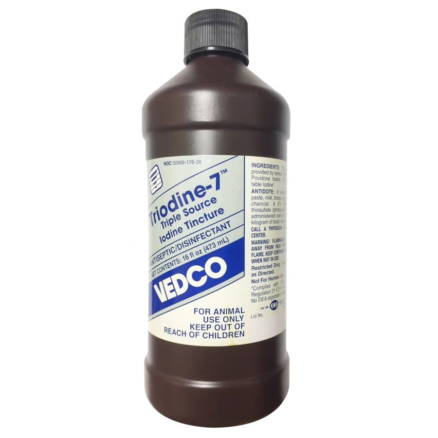 Vedco Triodine 7 Triple Source Iodine Tincture Vedco Triodine 7 Triple Source Iodine Tincture