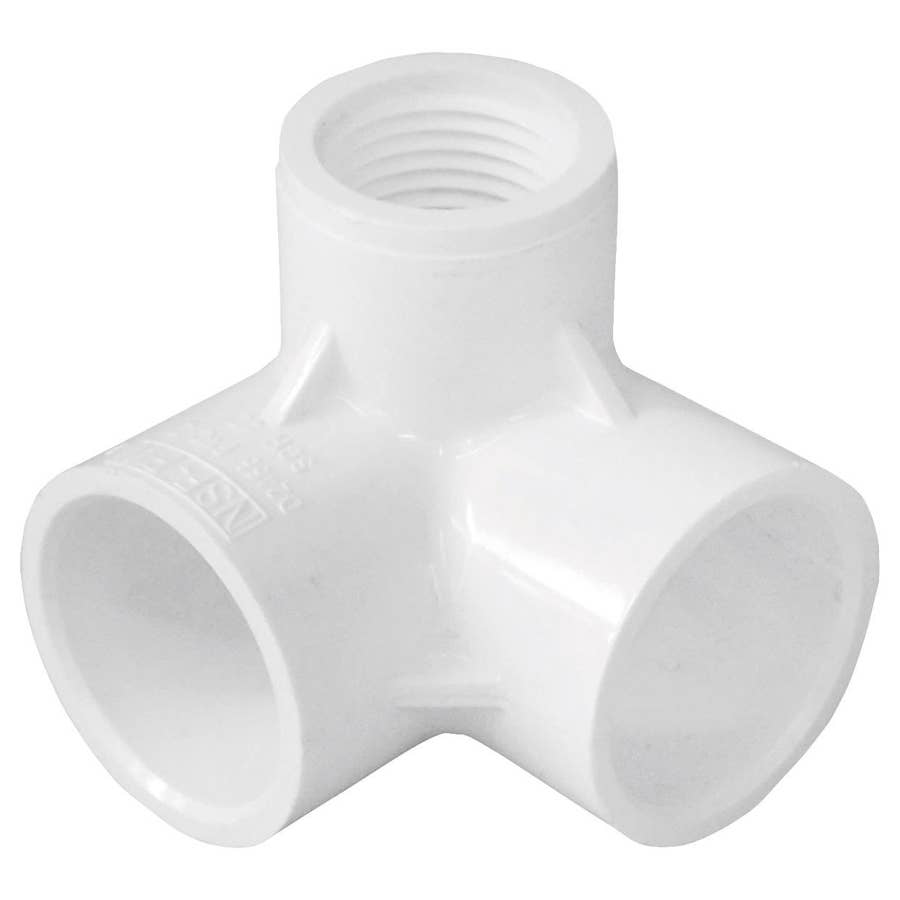 Genova PVC 90 Degree Elbow with Side Inlet - 3/4