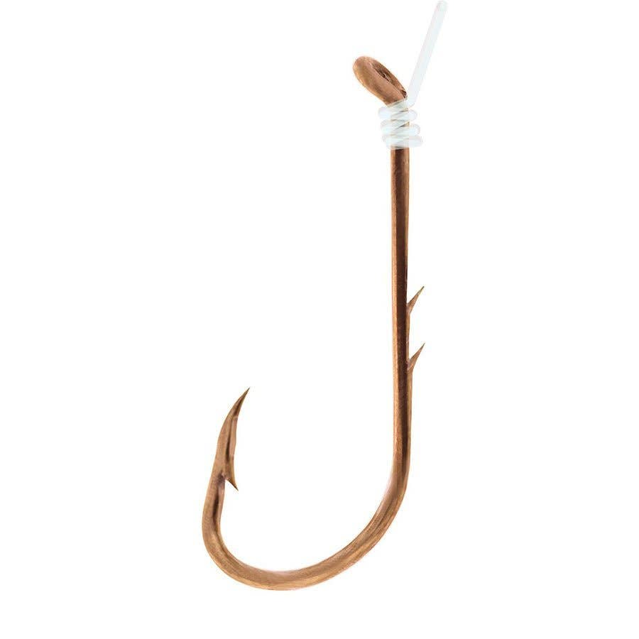 Eagle Claw Snelled Bronze Bait Hooks