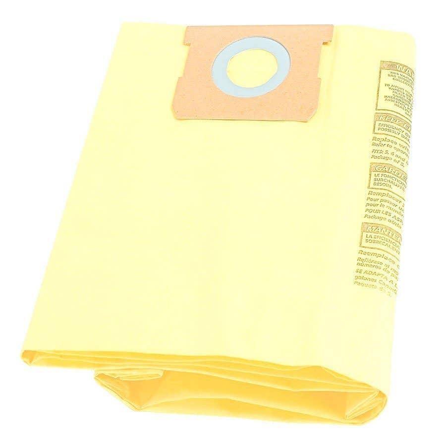 ShopVac® 58 Gallon High Efficiency Disposable Filter Bags (2 Pack)