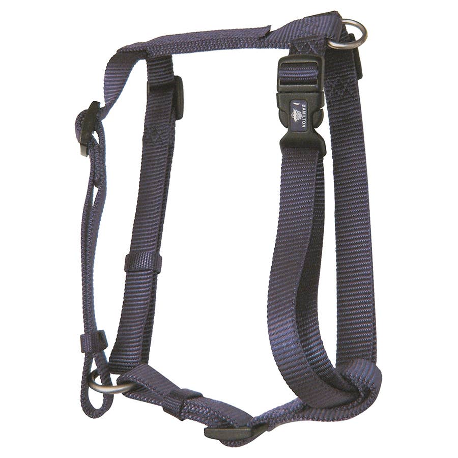 Hamilton Fully Adjustable Nylon Dog Harness with Brushed Hardware