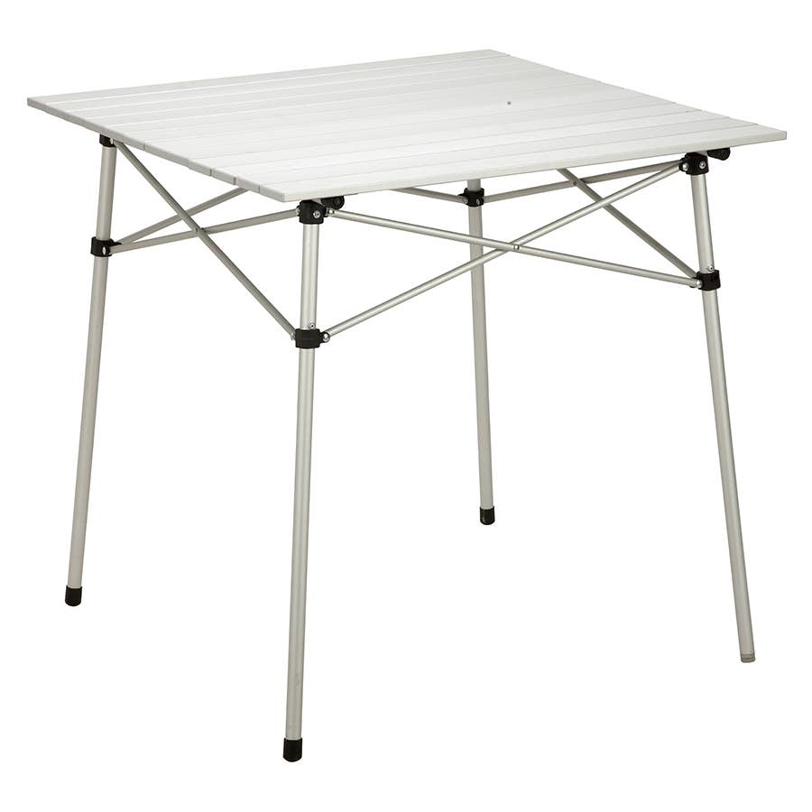 Portal Aluminum Square Roll Top Table