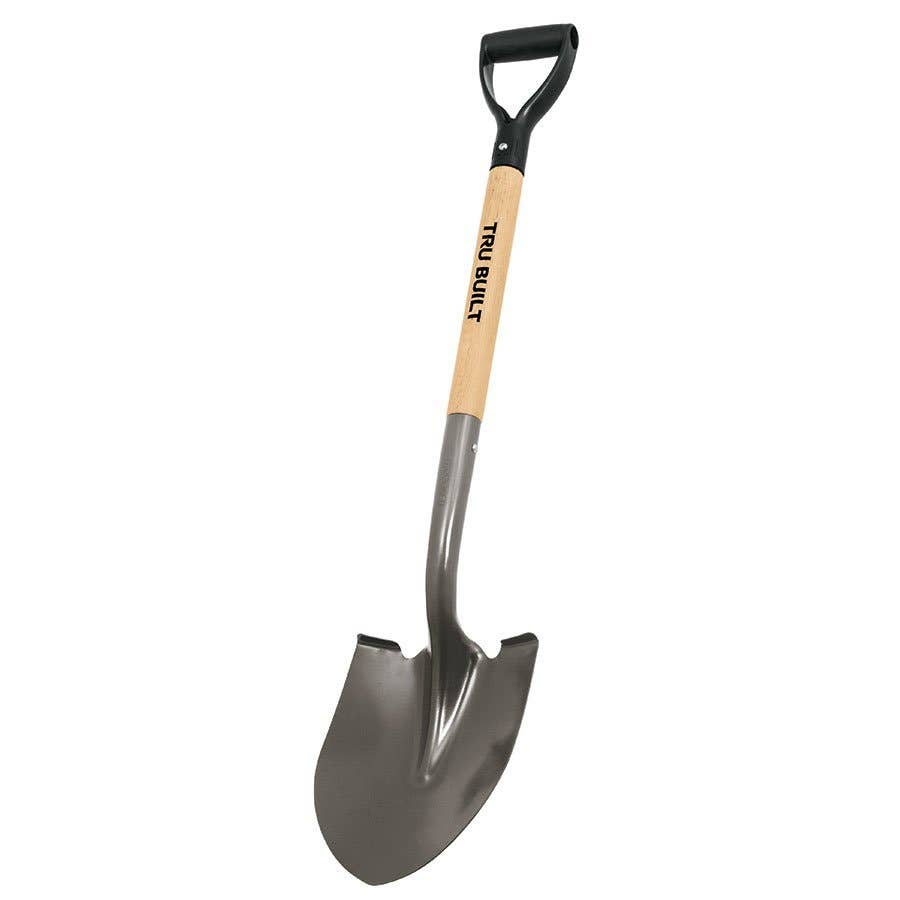 Truper Tru Built Round Point Shovel with DHandle